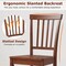 Costway 4 PCS Dining Chair Kitchen Spindle Back Side Chair with Solid Wooden Leg